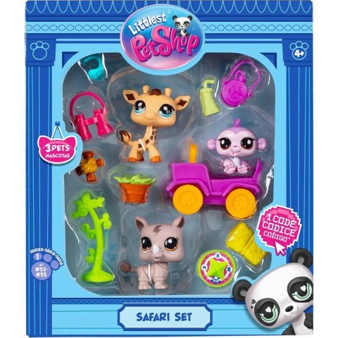 Littlest Pet Shop Zestaw Safari 3 figurki Littlest Pet Shop Zestaw Safari 3 figurki