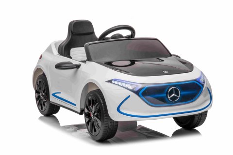 Mercedes Benz AMG EQA dla dzieci Biały + Pilot + 5-punktowe pasy + EVA + Wyświetlacz MP3 + LED Mercedes Benz AMG EQA dla dzieci Biały + Pilot + 5-punktowe pasy + EVA + Wyświetlacz MP3 + LED