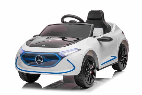 Mercedes Benz AMG EQA dla dzieci Biały + Pilot + 5-punktowe pasy + EVA + Wyświetlacz MP3 + LED Mercedes Benz AMG EQA dla dzieci Biały + Pilot + 5-punktowe pasy + EVA + Wyświetlacz MP3 + LED