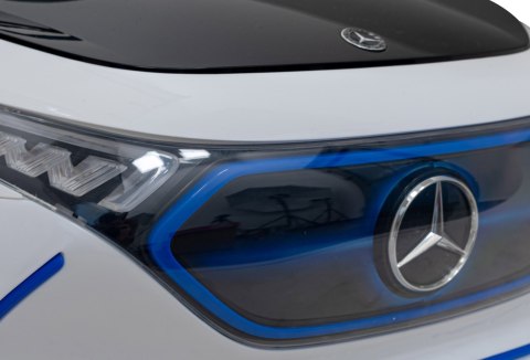 Mercedes Benz AMG EQA dla dzieci Biały + Pilot + 5-punktowe pasy + EVA + Wyświetlacz MP3 + LED Mercedes Benz AMG EQA dla dzieci Biały + Pilot + 5-punktowe pasy + EVA + Wyświetlacz MP3 + LED