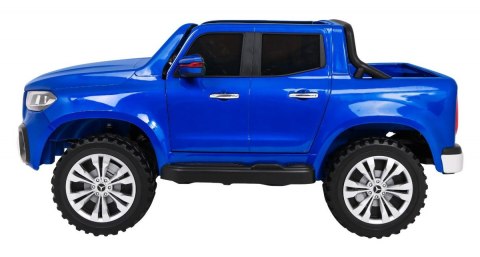 Mercedes Benz X-Class dla dzieci Lakier Niebieski + Pilot + Napęd 4x4 + MP4 + Bagażnik + EVA Mercedes Benz X-Class dla dzieci Lakier Niebieski + Pilot + Napęd 4x4 + MP4 + Bagażnik + EVA