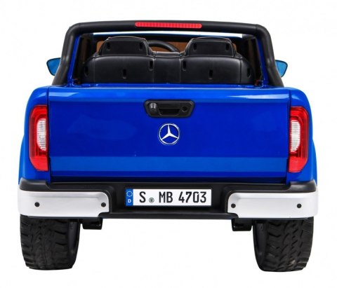 Mercedes Benz X-Class dla dzieci Lakier Niebieski + Pilot + Napęd 4x4 + MP4 + Bagażnik + EVA Mercedes Benz X-Class dla dzieci Lakier Niebieski + Pilot + Napęd 4x4 + MP4 + Bagażnik + EVA