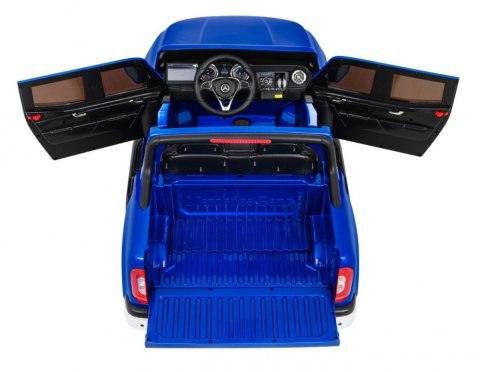 Mercedes Benz X-Class dla dzieci Lakier Niebieski + Pilot + Napęd 4x4 + MP4 + Bagażnik + EVA Mercedes Benz X-Class dla dzieci Lakier Niebieski + Pilot + Napęd 4x4 + MP4 + Bagażnik + EVA