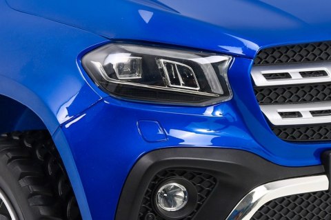 Mercedes Benz X-Class dla dzieci Lakier Niebieski + Pilot + Napęd 4x4 + MP4 + Bagażnik + EVA Mercedes Benz X-Class dla dzieci Lakier Niebieski + Pilot + Napęd 4x4 + MP4 + Bagażnik + EVA