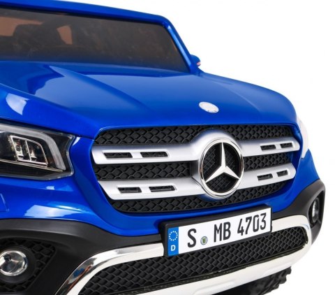 Mercedes Benz X-Class dla dzieci Lakier Niebieski + Pilot + Napęd 4x4 + MP4 + Bagażnik + EVA Mercedes Benz X-Class dla dzieci Lakier Niebieski + Pilot + Napęd 4x4 + MP4 + Bagażnik + EVA
