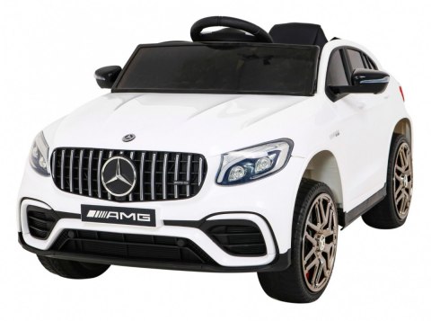 Mercedes Benz GLC63S dla dzieci Biały + Pilot + Napęd 4x4 + MP3 LED + EVA + Wolny Start Mercedes Benz GLC63S dla dzieci Biały + Pilot + Napęd 4x4 + MP3 LED + EVA + Wolny Start