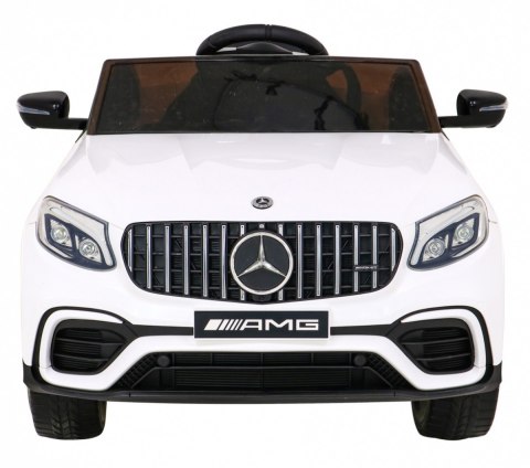 Mercedes Benz GLC63S dla dzieci Biały + Pilot + Napęd 4x4 + MP3 LED + EVA + Wolny Start Mercedes Benz GLC63S dla dzieci Biały + Pilot + Napęd 4x4 + MP3 LED + EVA + Wolny Start