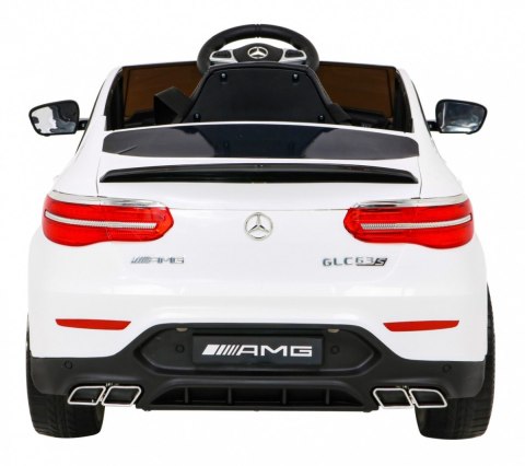 Mercedes Benz GLC63S dla dzieci Biały + Pilot + Napęd 4x4 + MP3 LED + EVA + Wolny Start Mercedes Benz GLC63S dla dzieci Biały + Pilot + Napęd 4x4 + MP3 LED + EVA + Wolny Start