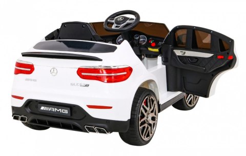 Mercedes Benz GLC63S dla dzieci Biały + Pilot + Napęd 4x4 + MP3 LED + EVA + Wolny Start Mercedes Benz GLC63S dla dzieci Biały + Pilot + Napęd 4x4 + MP3 LED + EVA + Wolny Start