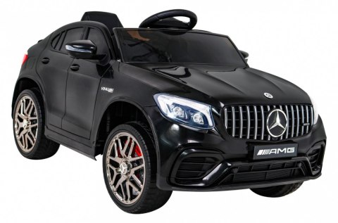 Mercedes Benz GLC63S dla dzieci Czarny + Pilot + Napęd 4x4 + MP3 LED + EVA + Wolny Start Mercedes Benz GLC63S dla dzieci Czarny + Pilot + Napęd 4x4 + MP3 LED + EVA + Wolny Start