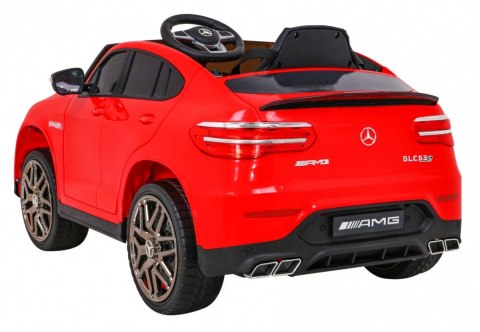 Mercedes Benz GLC63S dla dzieci Czerwony + Pilot + Napęd 4x4 + MP3 LED + EVA + Wolny Start Mercedes Benz GLC63S dla dzieci Czerwony + Pilot + Napęd 4x4 + MP3 LED + EVA + Wolny Start