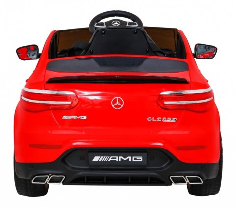 Mercedes Benz GLC63S dla dzieci Czerwony + Pilot + Napęd 4x4 + MP3 LED + EVA + Wolny Start Mercedes Benz GLC63S dla dzieci Czerwony + Pilot + Napęd 4x4 + MP3 LED + EVA + Wolny Start