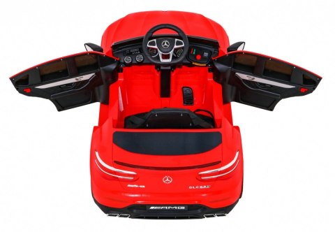 Mercedes Benz GLC63S dla dzieci Czerwony + Pilot + Napęd 4x4 + MP3 LED + EVA + Wolny Start Mercedes Benz GLC63S dla dzieci Czerwony + Pilot + Napęd 4x4 + MP3 LED + EVA + Wolny Start