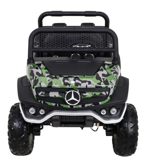 Mercedes Benz Unimog dla dzieci Lakier Moro + Napęd 4x4 + Pilot + Bagażnik + Wolny Start + Radio MP3 + LED Mercedes Benz Unimog dla dzieci Lakier Moro + Napęd 4x4 + Pilot + Bagażnik + Wolny Start + Radio MP3 + LED