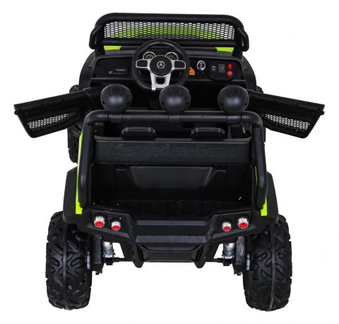 Mercedes Benz Unimog dla dzieci Zielony + Napęd 4x4 + Pilot + Bagażnik + Wolny Start + MP3 LED Mercedes Benz Unimog dla dzieci Zielony + Napęd 4x4 + Pilot + Bagażnik + Wolny Start + MP3 LED