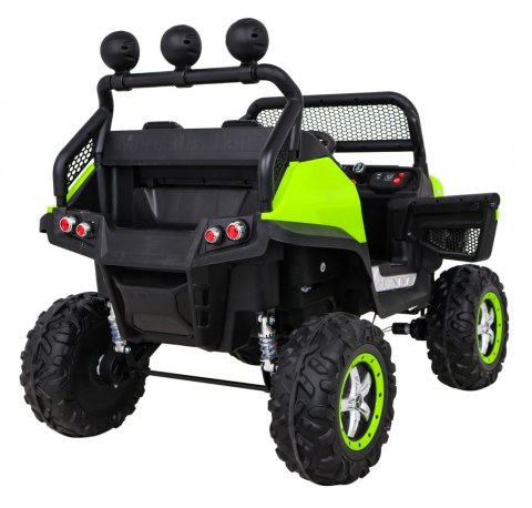 Mercedes Benz Unimog dla dzieci Zielony + Napęd 4x4 + Pilot + Bagażnik + Wolny Start + MP3 LED Mercedes Benz Unimog dla dzieci Zielony + Napęd 4x4 + Pilot + Bagażnik + Wolny Start + MP3 LED