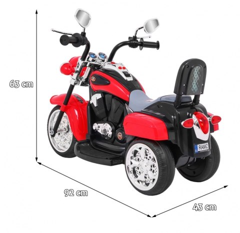 Motorek Chopper NightBike Czerwony Motorek Chopper NightBike Czerwony