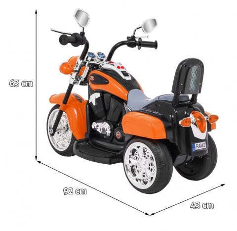 Motorek Chopper NightBike Pomarańczowy Motorek Chopper NightBike Pomarańczowy