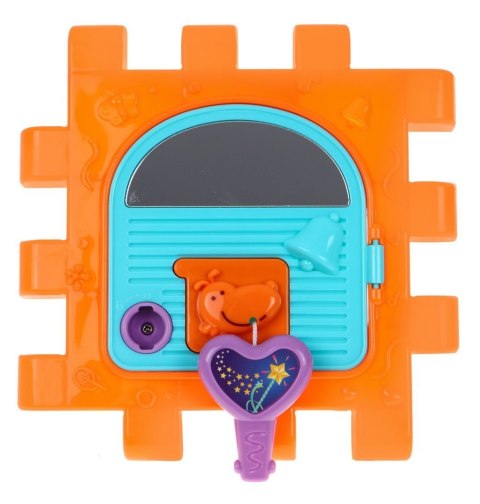 Multidomek sensoryczny dla dzieci 18m+ Mini gry 9 Puzzli + Sortery + Przeplatanka + Zegar Multidomek sensoryczny dla dzieci 18m+ Mini gry 9 Puzzli + Sortery + Przeplatanka + Zegar