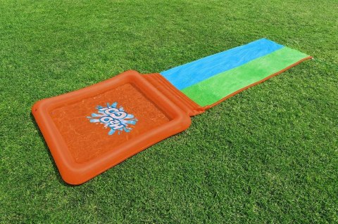 Podwójny Ślizg wodny Super Splash dla dzieci 3+ BESTWAY Tor 531cm + Brodzik 129 l + Natrysk Podwójny Ślizg wodny Super Splash dla dzieci 3+ BESTWAY Tor 531cm + Brodzik 129 l + Natrysk