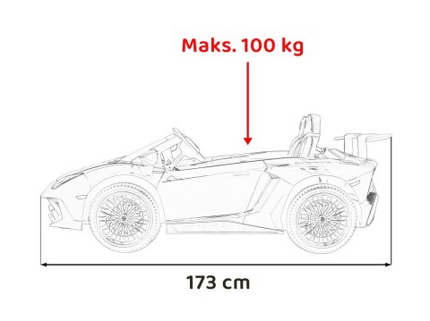Pojazd Lamborghini Aventador SV Biały Pojazd Lamborghini Aventador SV Biały