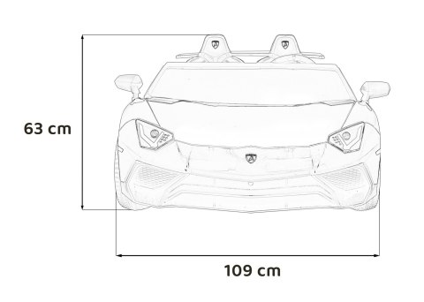Pojazd Lamborghini Aventador SV Biały Pojazd Lamborghini Aventador SV Biały