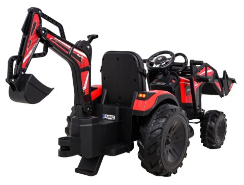 Pojazd Traktor Z Przyczepą 720-T Czerwony Pojazd Traktor Z Przyczepą 720-T Czerwony