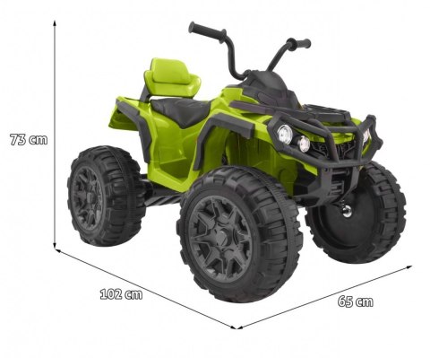 Quad ATV 2.4GHz na akumulator dla dzieci Zielony + Pilot + Koła EVA + Radio MP3 + Wolny Start Quad ATV 2.4GHz na akumulator dla dzieci Zielony + Pilot + Koła EVA + Radio MP3 + Wolny Start
