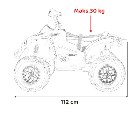 Quad Maverick ATV Biały Quad Maverick ATV Biały