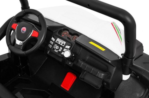 Terenowe Grand Buggy Lift dla dzieci Biały + Napęd 4x4 + Pilot + Bagażnik + Radio MP3 + LED Terenowe Grand Buggy Lift dla dzieci Biały + Napęd 4x4 + Pilot + Bagażnik + Radio MP3 + LED