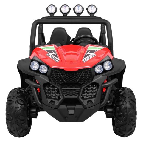 Terenowe Grand Buggy Lift dla dzieci Czerwony + Napęd 4x4 + Pilot + Bagażnik + Radio MP3 + LED Terenowe Grand Buggy Lift dla dzieci Czerwony + Napęd 4x4 + Pilot + Bagażnik + Radio MP3 + LED