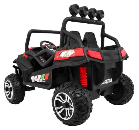 Terenowe Grand Buggy Lift dla dzieci Czerwony + Napęd 4x4 + Pilot + Bagażnik + Radio MP3 + LED Terenowe Grand Buggy Lift dla dzieci Czerwony + Napęd 4x4 + Pilot + Bagażnik + Radio MP3 + LED