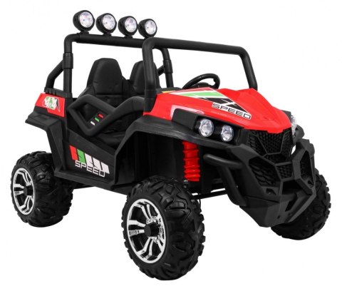 Terenowe Grand Buggy Lift dla dzieci Czerwony + Napęd 4x4 + Pilot + Bagażnik + Radio MP3 + LED Terenowe Grand Buggy Lift dla dzieci Czerwony + Napęd 4x4 + Pilot + Bagażnik + Radio MP3 + LED