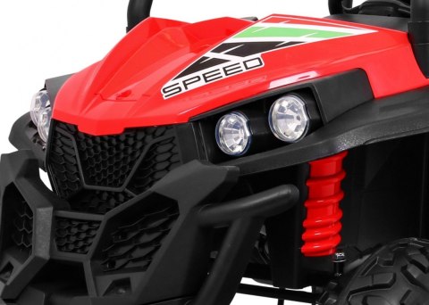Terenowe Grand Buggy Lift dla dzieci Czerwony + Napęd 4x4 + Pilot + Bagażnik + Radio MP3 + LED Terenowe Grand Buggy Lift dla dzieci Czerwony + Napęd 4x4 + Pilot + Bagażnik + Radio MP3 + LED