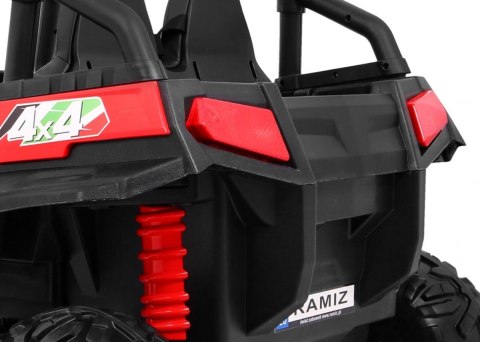 Terenowe Grand Buggy Lift dla dzieci Czerwony + Napęd 4x4 + Pilot + Bagażnik + Radio MP3 + LED Terenowe Grand Buggy Lift dla dzieci Czerwony + Napęd 4x4 + Pilot + Bagażnik + Radio MP3 + LED