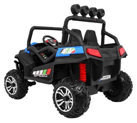 Terenowe Grand Buggy Lift dla dzieci Niebieski + Napęd 4x4 + Pilot + Bagażnik + Radio MP3 + LED Terenowe Grand Buggy Lift dla dzieci Niebieski + Napęd 4x4 + Pilot + Bagażnik + Radio MP3 + LED