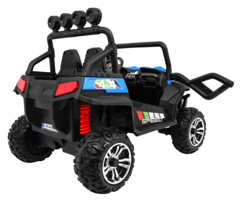 Terenowe Grand Buggy Lift dla dzieci Niebieski + Napęd 4x4 + Pilot + Bagażnik + Radio MP3 + LED Terenowe Grand Buggy Lift dla dzieci Niebieski + Napęd 4x4 + Pilot + Bagażnik + Radio MP3 + LED