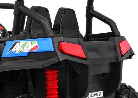 Terenowe Grand Buggy Lift dla dzieci Niebieski + Napęd 4x4 + Pilot + Bagażnik + Radio MP3 + LED Terenowe Grand Buggy Lift dla dzieci Niebieski + Napęd 4x4 + Pilot + Bagażnik + Radio MP3 + LED