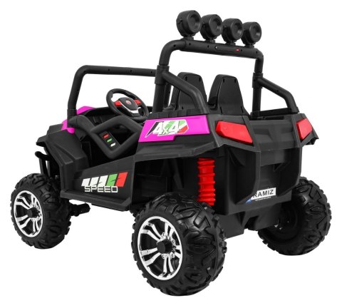 Terenowe Grand Buggy Lift dla dzieci Różowy + Napęd 4x4 + Pilot + Bagażnik + Radio MP3 + LED Terenowe Grand Buggy Lift dla dzieci Różowy + Napęd 4x4 + Pilot + Bagażnik + Radio MP3 + LED