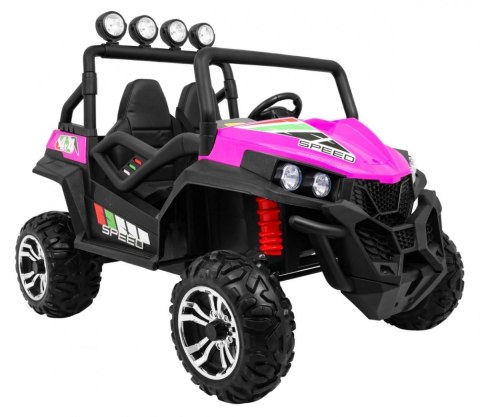 Terenowe Grand Buggy Lift dla dzieci Różowy + Napęd 4x4 + Pilot + Bagażnik + Radio MP3 + LED Terenowe Grand Buggy Lift dla dzieci Różowy + Napęd 4x4 + Pilot + Bagażnik + Radio MP3 + LED