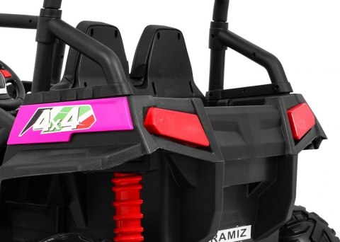 Terenowe Grand Buggy Lift dla dzieci Różowy + Napęd 4x4 + Pilot + Bagażnik + Radio MP3 + LED Terenowe Grand Buggy Lift dla dzieci Różowy + Napęd 4x4 + Pilot + Bagażnik + Radio MP3 + LED