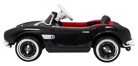 Autko BMW 507 Retro elektryczne dla dzieci Czarny + Audio LED + Pilot + Ekoskóra + EVA + Wolny Start Autko BMW 507 Retro elektryczne dla dzieci Czarny + Audio LED + Pilot + Ekoskóra + EVA + Wolny Start