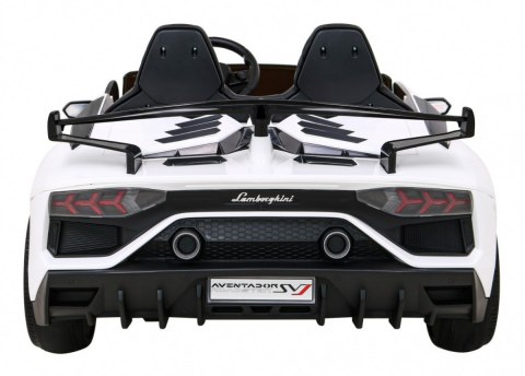 Lamborghini SVJ DRIFT dla 2 dzieci Biały + Funkcja driftu + Pilot + MP3 LED + Wolny Start Lamborghini SVJ DRIFT dla 2 dzieci Biały + Funkcja driftu + Pilot + MP3 LED + Wolny Start