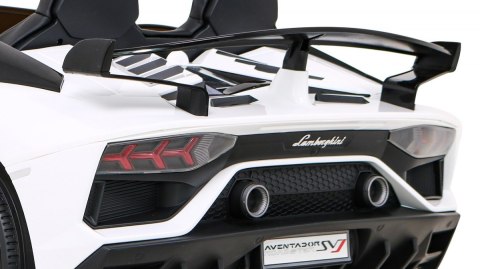 Lamborghini SVJ DRIFT dla 2 dzieci Biały + Funkcja driftu + Pilot + MP3 LED + Wolny Start Lamborghini SVJ DRIFT dla 2 dzieci Biały + Funkcja driftu + Pilot + MP3 LED + Wolny Start