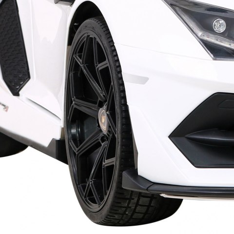 Lamborghini SVJ DRIFT dla 2 dzieci Biały + Funkcja driftu + Pilot + MP3 LED + Wolny Start Lamborghini SVJ DRIFT dla 2 dzieci Biały + Funkcja driftu + Pilot + MP3 LED + Wolny Start