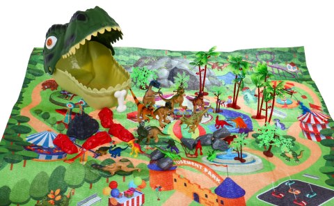 Zestaw figurek "Świat dinozaurów" dla dzieci 3+ Głowa dinozaura + mata krajobrazowa Zestaw figurek "Świat dinozaurów" dla dzieci 3+ Głowa dinozaura + mata krajobrazowa