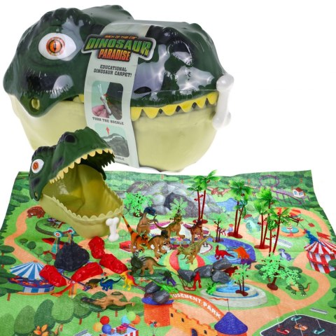 Zestaw figurek "Świat dinozaurów" dla dzieci 3+ Głowa dinozaura + mata krajobrazowa Zestaw figurek "Świat dinozaurów" dla dzieci 3+ Głowa dinozaura + mata krajobrazowa