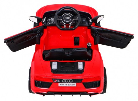 Audi R8 na akumulator dla dzieci Czerwony + Pilot + EVA + Wolny Start + MP3 LED Audi R8 na akumulator dla dzieci Czerwony + Pilot + EVA + Wolny Start + MP3 LED