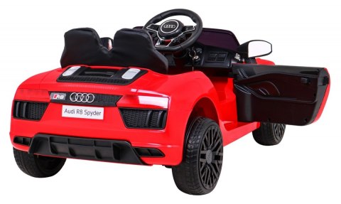 Audi R8 na akumulator dla dzieci Czerwony + Pilot + EVA + Wolny Start + MP3 LED Audi R8 na akumulator dla dzieci Czerwony + Pilot + EVA + Wolny Start + MP3 LED