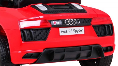 Audi R8 na akumulator dla dzieci Czerwony + Pilot + EVA + Wolny Start + MP3 LED Audi R8 na akumulator dla dzieci Czerwony + Pilot + EVA + Wolny Start + MP3 LED